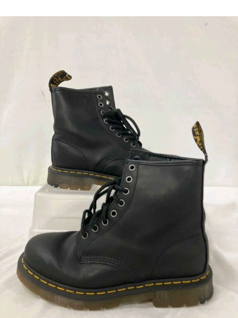Dr Martens 1460 Black Leather 8 Eye Lace Up Boots Women's 8/ Men's 7